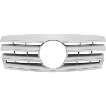 MERCEDES C-Class W202 93-00 Ribbad Silver/Krom Sportgrill AMG Sport-Look DIEDERICHS